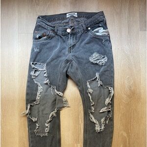 ONE TEASPOON JEANS RIPPED